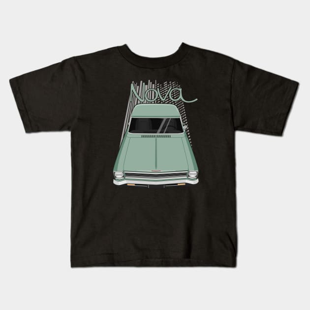 Chevrolet Nova 1966 - 1967 - mountain green Kids T-Shirt by V8social